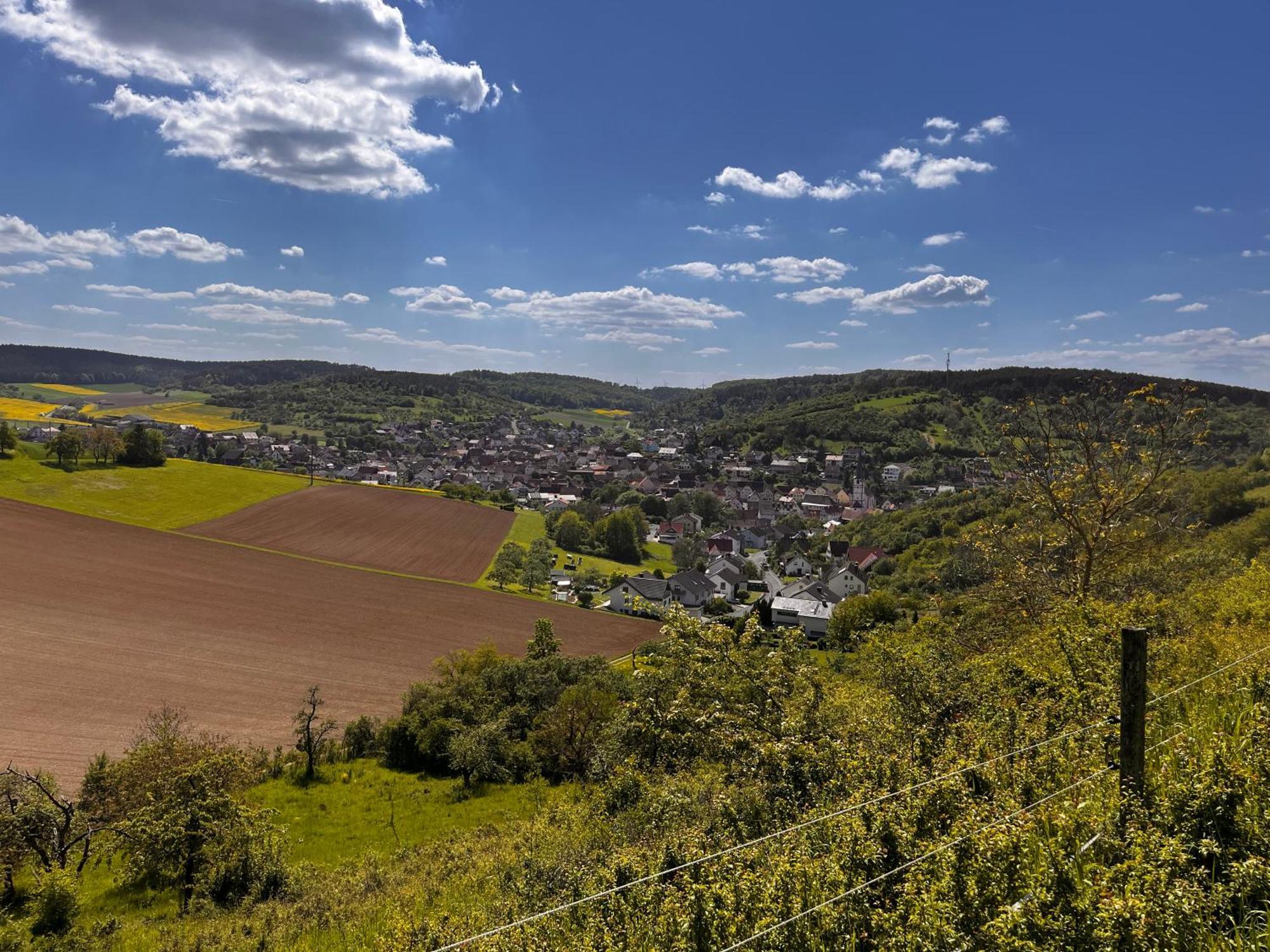 Ferienhaus Weinbergblick - Nahe Wuerzburg - 2 Schlafzimmer - Familienfreundlich - Terrasse Unterleinach Εξωτερικό φωτογραφία