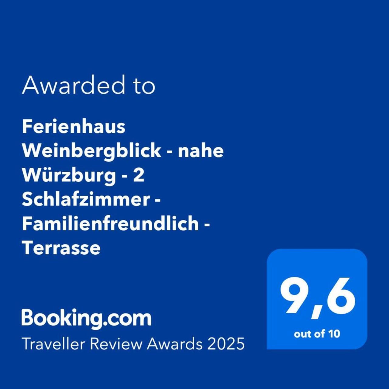 Ferienhaus Weinbergblick - Nahe Wuerzburg - 2 Schlafzimmer - Familienfreundlich - Terrasse Unterleinach Εξωτερικό φωτογραφία
